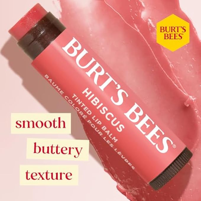Burt's Bees BURTS BEES TINTED LIP BALM - HIBISCUS FOR UNISEX - 0.15 OZ, 4.25 G - Image 3